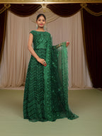 Gown with Glitter & Shimmery effect for Women by Shreekama