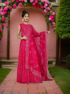 Gown with Glitter & Shimmery effect for Women by Shreekama