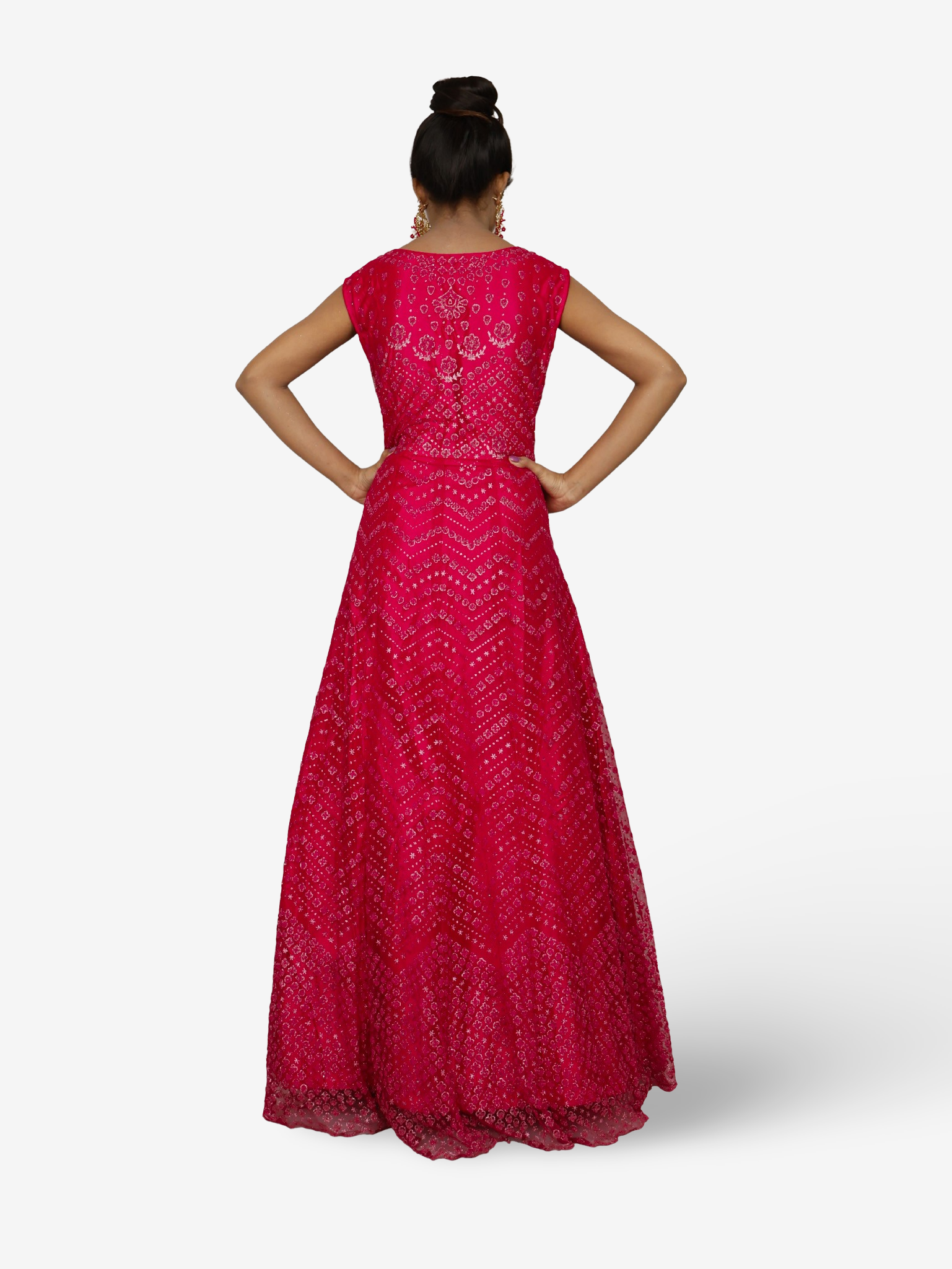 Gown with Glitter & Shimmery effect for Women by Shreekama